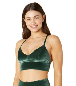 Beyond Yoga VIP Long Line Bra Forest Green