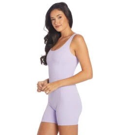 Year Of Ours The Johanna Rib Onesie Lavender -Pranty Yoga Shop 6855334789163 lavender 5a 1