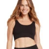 Boody Ribbed Seamless Bra -Pranty Yoga Shop 6906605666347 black 1a