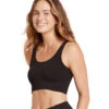 Boody Ribbed Seamless Bra Black 1 Boody Ribbed Seamless Bra Black -Pranty Yoga Shop 6906605666347 black 2a