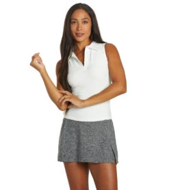 Year Of Ours YOS Tennis Skort Heather Grey -Pranty Yoga Shop 6919646478379 heathergrey 4a 1
