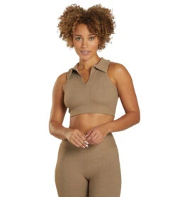 Year Of Ours The Gabriela Rib Bra Caribou -Pranty Yoga Shop 6932239384619 caribou