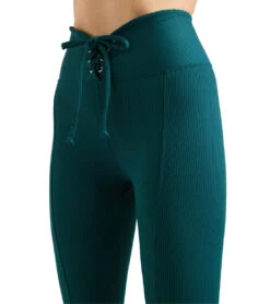 Year Of Ours Ribbed Football Leggings Deep Teal -Pranty Yoga Shop 6932239843371 deepteal 4a