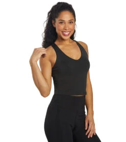 Girlfriend Collective FLOAT Zoe Superstrech Tank 23 Girlfriend Collective FLOAT Zoe Superstrech Tank -Pranty Yoga Shop 6939608580139 black 2a