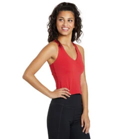 Girlfriend Collective FLOAT Zoe Superstrech Tank 18 Girlfriend Collective FLOAT Zoe Superstrech Tank -Pranty Yoga Shop 6939608678443 flame 2a