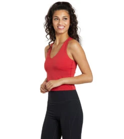 Girlfriend Collective FLOAT Zoe Superstrech Tank 20 Girlfriend Collective FLOAT Zoe Superstrech Tank -Pranty Yoga Shop 6939608678443 flame 4a