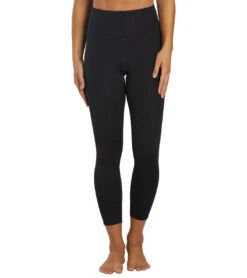 Girlfriend Collective 7/8 Length High Rise Pocket Leggings Black 11 Girlfriend Collective 7/8 Length High Rise Pocket Leggings Black -Pranty Yoga Shop 6939612381227 black