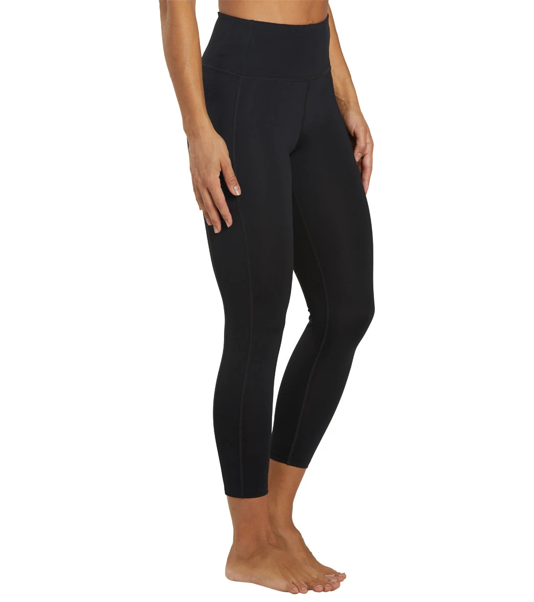 Girlfriend Collective 7/8 Length High Rise Pocket Leggings Black 3 Girlfriend Collective 7/8 Length High Rise Pocket Leggings Black