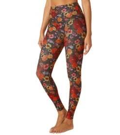 Beyond Yoga Spacedye Printed Caught In The Midi Yoga Leggings Pressed Flowers