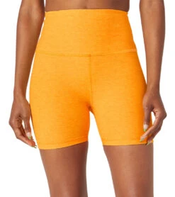 Beyond Yoga Spacedye Keep Pace Biker Shorts Mango Pop Heather -Pranty Yoga Shop 6958936096811 mangopopheather