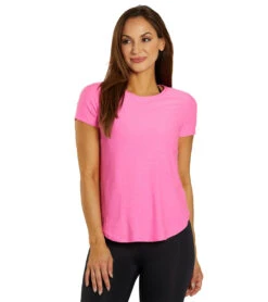 Beyond Yoga Featherweight Spacedye On The Down Low Yoga Tee Pink Hype Heather 9 Beyond Yoga Featherweight Spacedye On The Down Low Yoga Tee Pink Hype Heather -Pranty Yoga Shop 6958964277291 pinkhypeheather