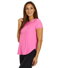 Beyond Yoga Featherweight Spacedye On The Down Low Yoga Tee Pink Hype Heather 8 Beyond Yoga Featherweight Spacedye On The Down Low Yoga Tee Pink Hype Heather -Pranty Yoga Shop 6958964277291 pinkhypeheather 4a