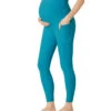 Beyond Yoga Spacedye Maternity Out Of Pocket High Waisted 7/8 Leggings Blue Glow Heather