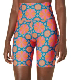 Beyond Yoga High Waisted Biker Short -Pranty Yoga Shop 6958964965419 flowertile 2a