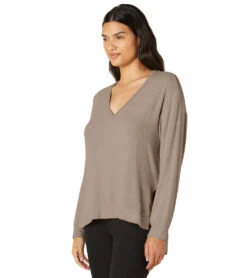 Beyond Yoga Long Weekend Pullover Fawn