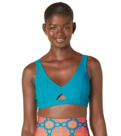 Beyond Yoga Spacedye Cut To Bra -Pranty Yoga Shop 6958965719083 blueglowheather 1a