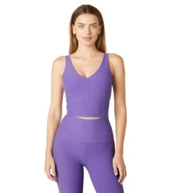 Beyond Yoga Spacedye Always On Cropped Tank Bright Amethyst Heather -Pranty Yoga Shop 6959161606187 brightamethystheather