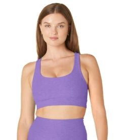 Beyond Yoga Spacedye In A Twist Bra Bright Amethyst Heather -Pranty Yoga Shop 6959161999403 brightamethystheather