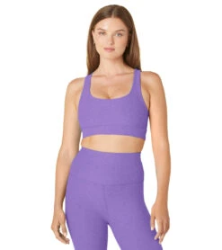 Beyond Yoga Spacedye In A Twist Bra Bright Amethyst Heather -Pranty Yoga Shop 6959161999403 brightamethystheather 4a