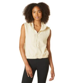 Beyond Yoga Morning Walk Vest Cream -Pranty Yoga Shop 6959162851371 cream