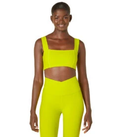 Beyond Yoga Spacedye Squared Bra True Chartreuse Heather -Pranty Yoga Shop 6959163047979 truechartreuseheather 4a
