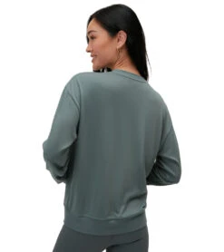 Spiritual Gangster Stargaze Relaxed Savasana Sweatshirt Winter Thyme -Pranty Yoga Shop 6989236830251 winterthyme 3a