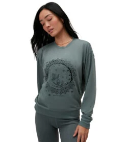 Spiritual Gangster Stargaze Relaxed Savasana Sweatshirt Winter Thyme -Pranty Yoga Shop 6989236830251 winterthyme 4a