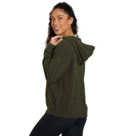 Spiritual Gangster Relaxed Chenille Hoodie Leaf -Pranty Yoga Shop 6989240696875 leaf 3a