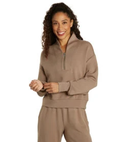 Varley Davidson Sweat -Pranty Yoga Shop 6991029895211 pinebark