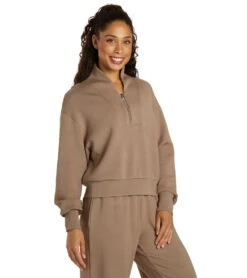 Varley Davidson Sweat -Pranty Yoga Shop 6991029895211 pinebark 2a