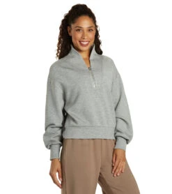 Varley Davidson Sweat -Pranty Yoga Shop 6991029960747 lightgreymarl 2a