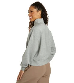 Varley Davidson Sweat -Pranty Yoga Shop 6991029960747 lightgreymarl 3a