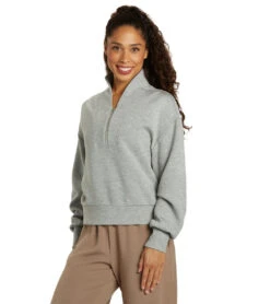 Varley Davidson Sweat -Pranty Yoga Shop 6991029960747 lightgreymarl 4a