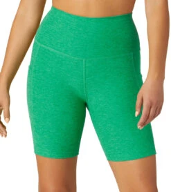 Beyond Yoga Spacedye Team Pockets High Waisted Biker Shorts Green Grass Heather 9 Beyond Yoga Spacedye Team Pockets High Waisted Biker Shorts Green Grass Heather -Pranty Yoga Shop 7027781926955 greengrassheather