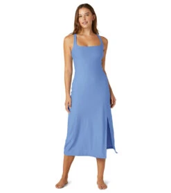 Beyond Yoga Featherweight Getaway Dress -Pranty Yoga Shop 7027845464107 flowerblueheather