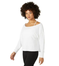 Beyond Yoga Let Loose Pullover White