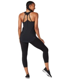 Tavi Twisted Racerback Tank Ebony -Pranty Yoga Shop 7029824847915 ebony 3a