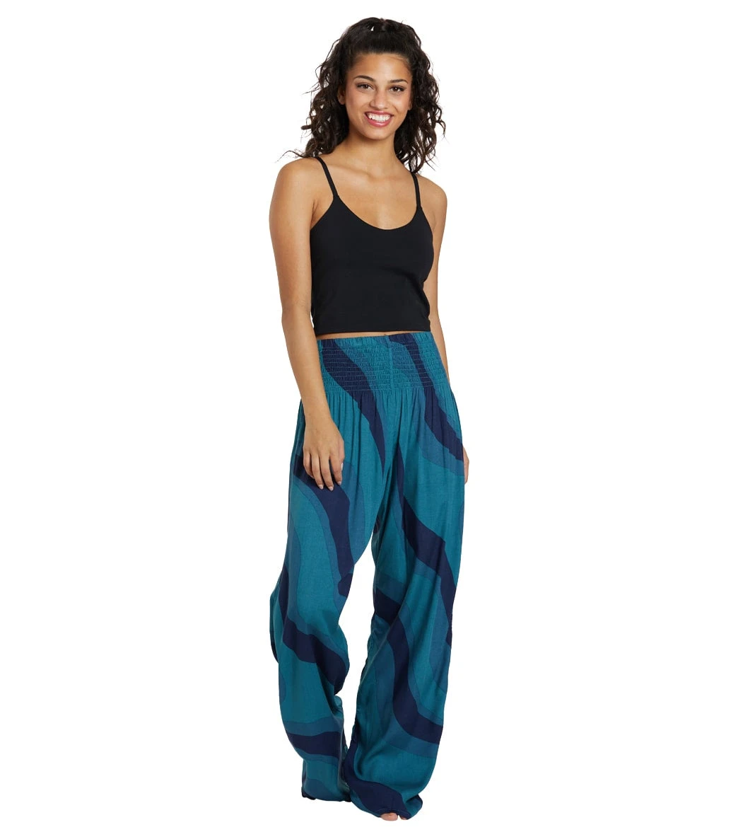 Lotus And Luna Bahama Swirl Wide Leg Pant Blue 5 Lotus And Luna Bahama Swirl Wide Leg Pant Blue - Image 3