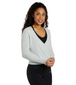 Spiritual Gangster Surplice Smock Wrap -Pranty Yoga Shop 7032680710187 heatherash 2a