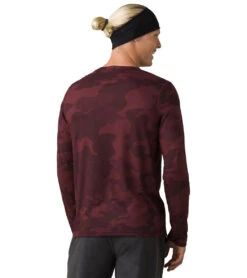 PrAna Men's Prospect Heights Graphic LS Maroon Camo