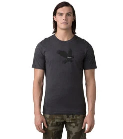 PrAna Freebird Journeyman Short Sleeve Tee -Pranty Yoga Shop 7044010999851 charcoalheather