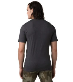 PrAna Freebird Journeyman Short Sleeve Tee -Pranty Yoga Shop 7044010999851 charcoalheather 2a