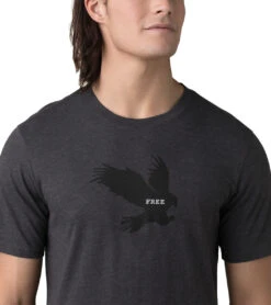 PrAna Freebird Journeyman Short Sleeve Tee Charcoal Heather -Pranty Yoga Shop 7044010999851 charcoalheather 3a 1