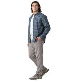 PrAna Cardiff Fleece Sweatpant Heather Grey -Pranty Yoga Shop 7044011753515 heathergrey 3a