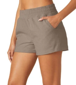 Beyond Yoga Spacedye Trek High Waisted Short -Pranty Yoga Shop 7066380173355 birchheather 2a
