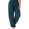 Lotus And Luna Deep Teal Harem Pants -Pranty Yoga Shop 7072444710955 deepteal 1a