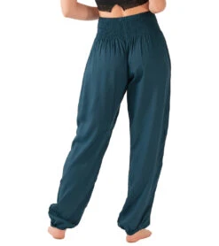 Lotus And Luna Deep Teal Harem Pants -Pranty Yoga Shop 7072444710955 deepteal 3a