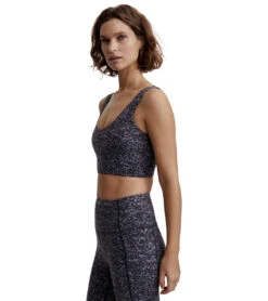 Varley Let's Go Elsie Bra Ebony Blue Cheetah