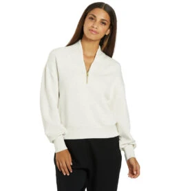 Varley Davidson Sweat -Pranty Yoga Shop 7072679526443 ivorymarl 1a