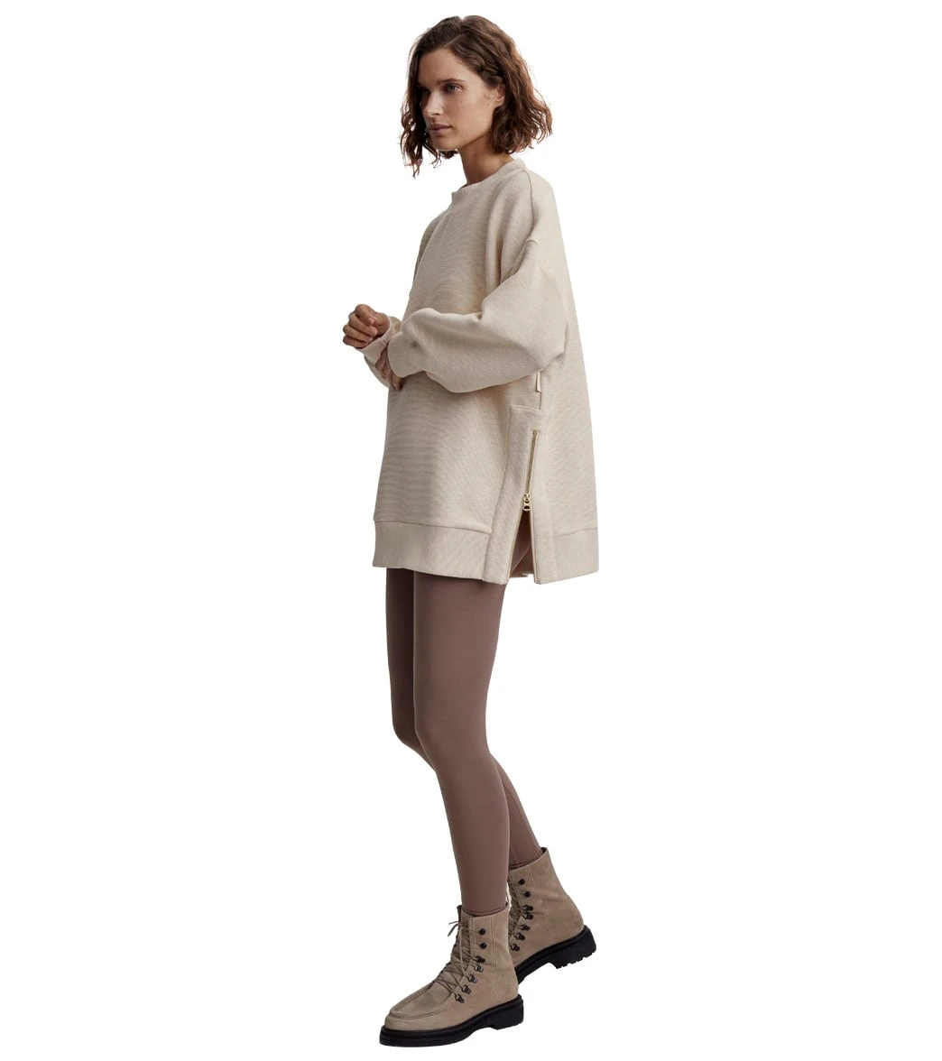 Varley Mae Longline Sweat Oatmeal Marl 5 Varley Mae Longline Sweat Oatmeal Marl - Image 3
